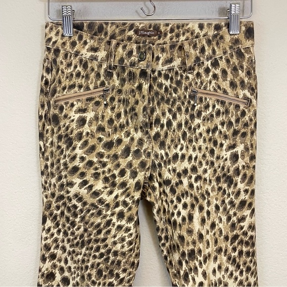 J. McLaughlin Animal Print Zip Ankle Skinny Jeans Size 4 - Picture 4 of 9